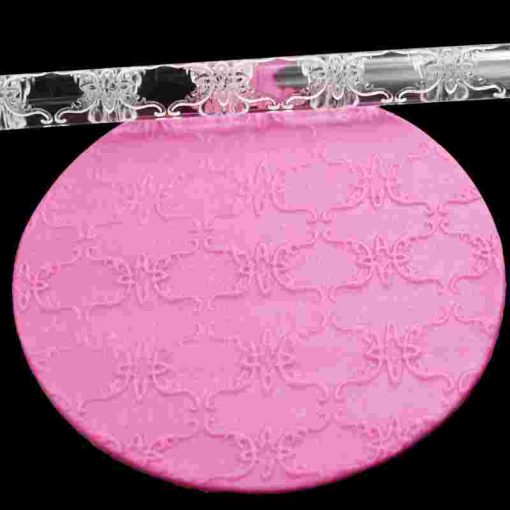 14 styles Acrylic Rolling Pin Designed Fondant Cake Impression Rolling Pin Pastry Roller Embossing Baking Tools 3