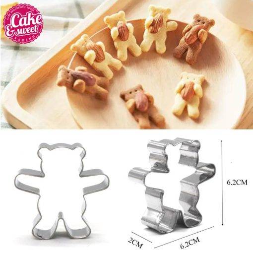 Cookie Cutters Stainless Steel Bear Shape