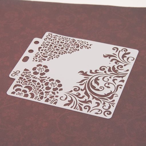 Lace Scapbook Stencil Cake Decorating Tool new scrapbooking DIY Decorating Stencil Fondant Pattern Printing Spray Template 4
