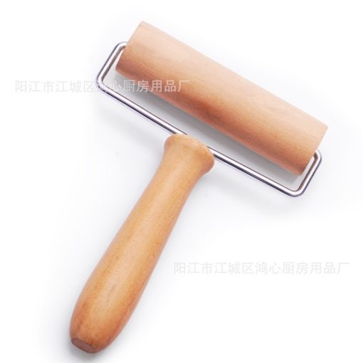 Wooden Rolling Pin Hand Dough Roller for Pastry Fondant Cookie Dough Chapati Pasta Bakery Pizza Kitchen 4