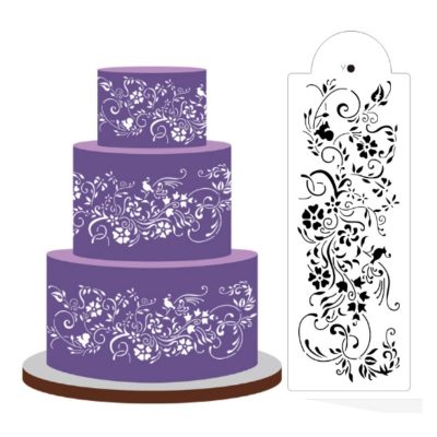 Flower Plastic Cake Stencil Airbrush Cookies Fondant Molds DIY Cake Painting Art Mold