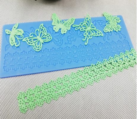 Butterflies Lace Silicone Mat Pad Lace Cake Fondant Mold Butterfly