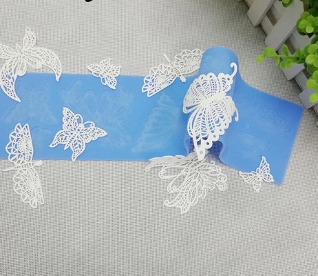 BAKEnCAKE Tools Lace Butterfly Wedding Cake Silicone Beautiful Lace Fondant Mold