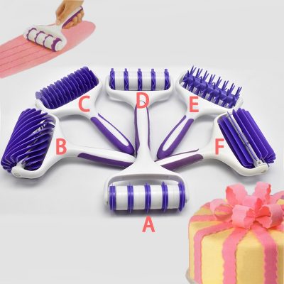 BAKEnCAKE Tools HOT DIY Fondant Strip Ribbon Rolling Pin Cutter Tool