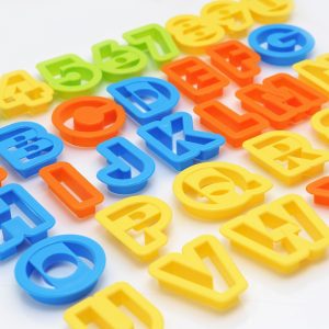 BIG Alphabet Number Letter Font Plastic SET  Cookie Cutter