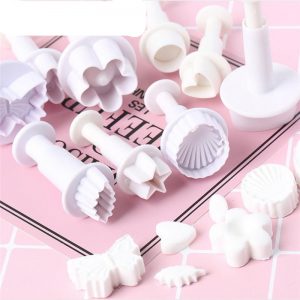 15 types Sugarcraft Fondant Cutter Plastic Cake Mold