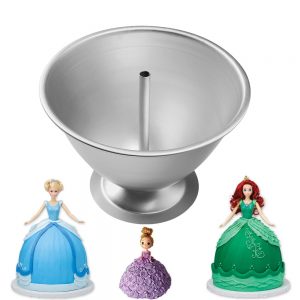 6/8inch 3D Princess Dress Doll Cake Fondant Baking Pan Tin