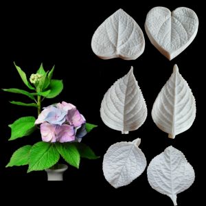 Hydrangea Leaves Silicone Mold Fondant Mould Veiner Chocolate Gumpaste Mold Sugarcraft