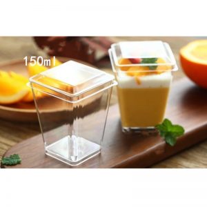 25Pcs 150ml large Mousses Dessert Cup Wedding Supplies Disposable Plastic Tableware