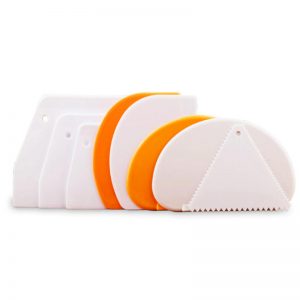 8 Styles Plastic Dough Scraper for Bread Making & Cake Decorating Pastry Tools