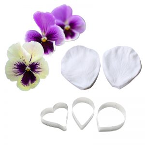 BAKEnCAKE Tools Large Pansy Veiners Silicone Mould