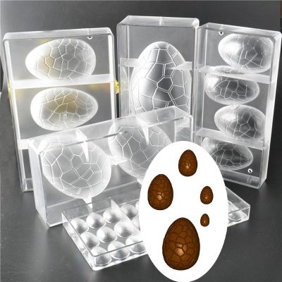 Dinosaur Egg Shape Mould Easter Egg Chocolate Molds Polycarbonate  Form For Easter Baking  Jelly Candy