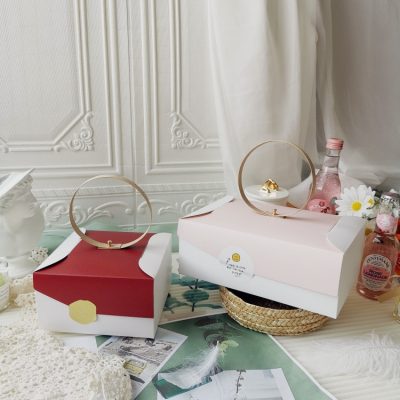 10pcs Portable candy paper packaging flower gift box Birthday party wedding Cookies Chocolate Paper Gift Bag