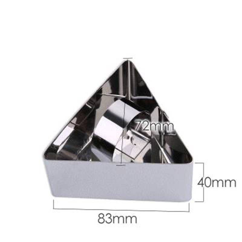 Stainless Steel Cake Dessert Mold Square Round Heart Flower Shaped Mousse Ring