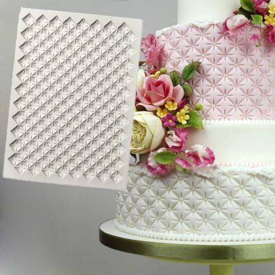 Continuous Quilting Mold for Fondant Cakes Decorating
