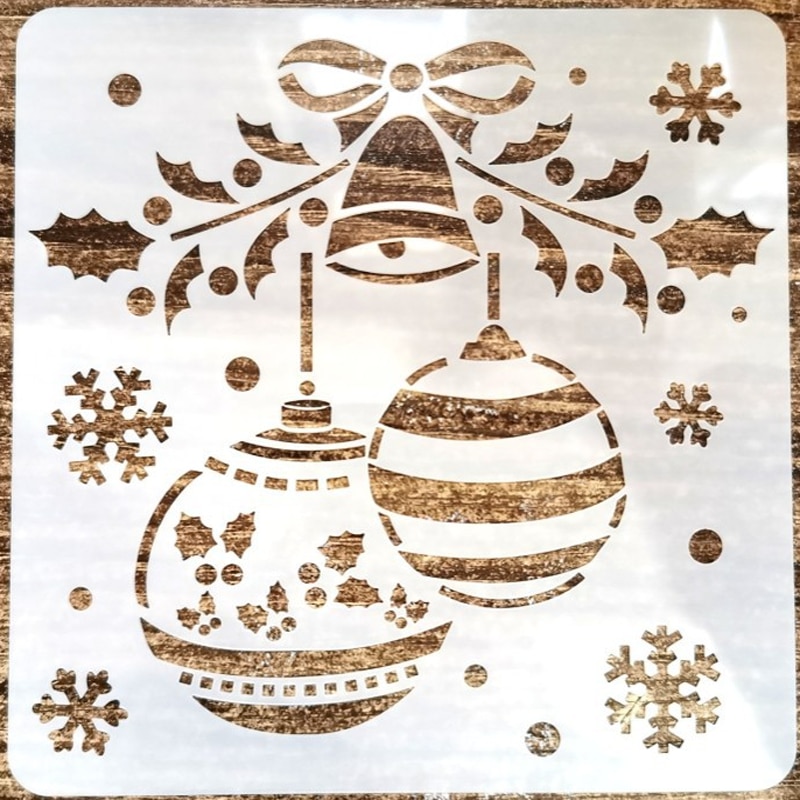 9pc Stencil Christmas Painting Template