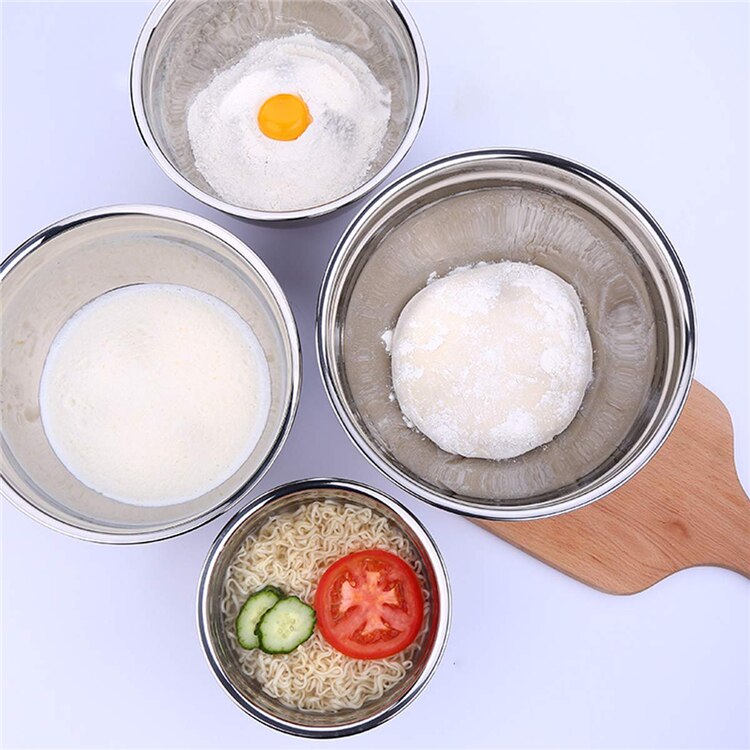 Stainless Steel Bowls Set 6Pcs