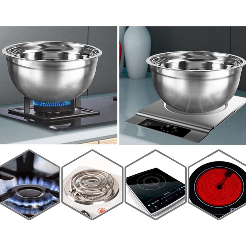 Stainless Steel Bowls Set 6Pcs