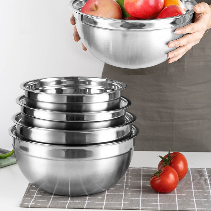 Stainless Steel Bowls Set 6Pcs