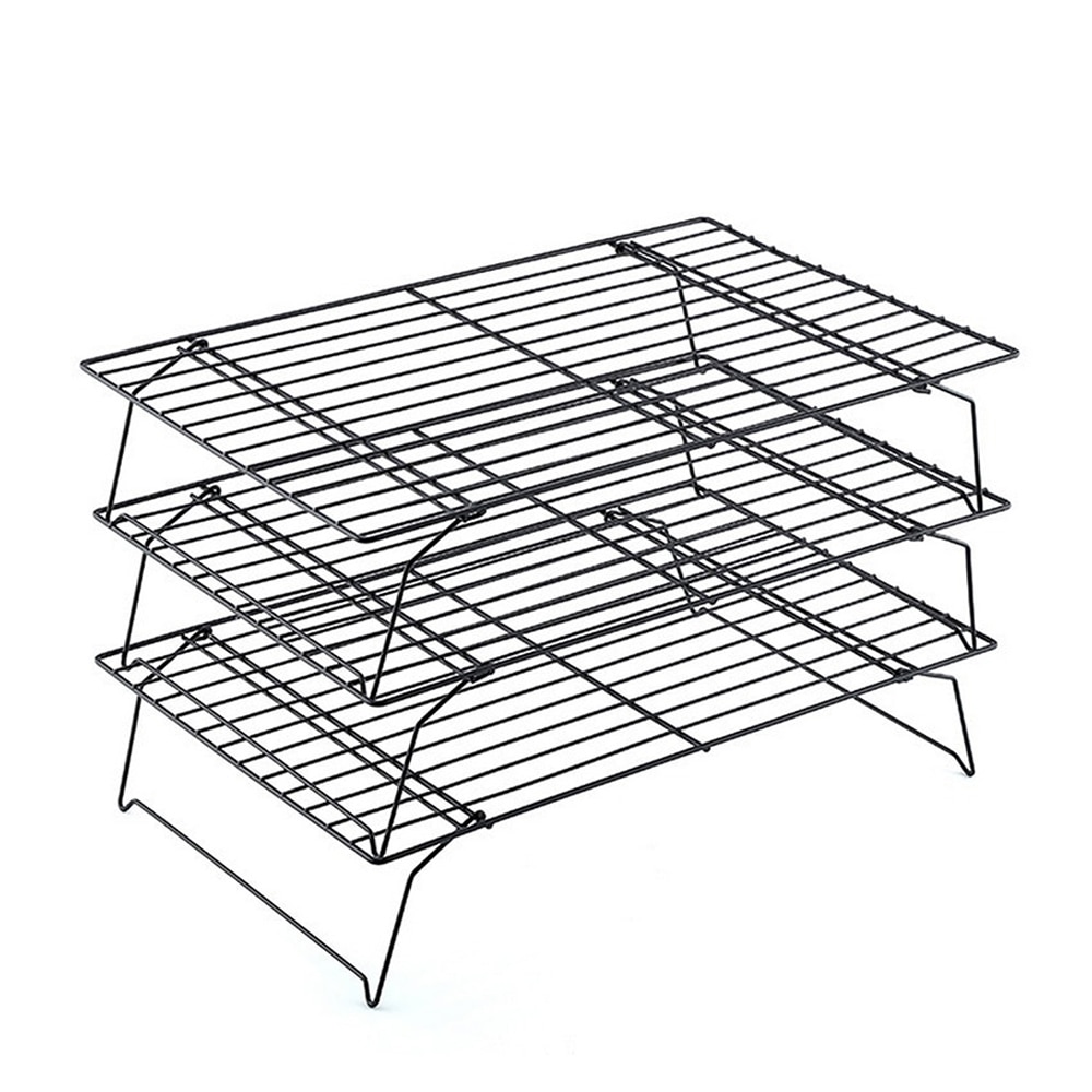 3Layers Stackable Wire Grid Cooling Tray