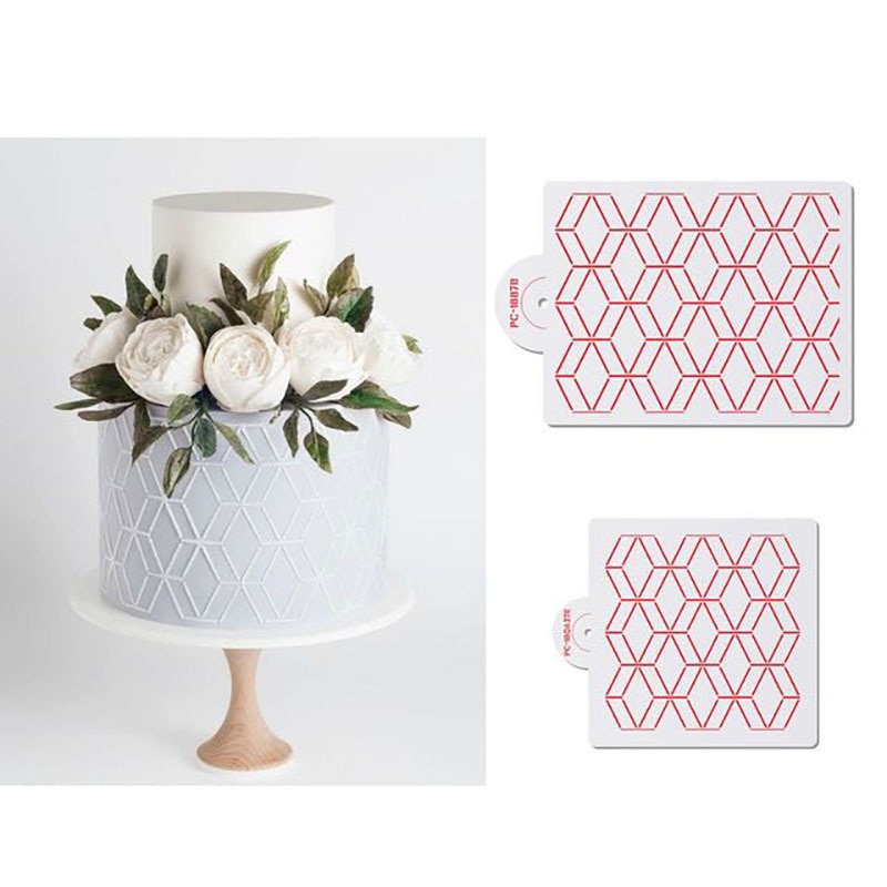 Cake Stencil Dotted Line Shape Pattern Cake Decorating Plastic Lace Cake Boder