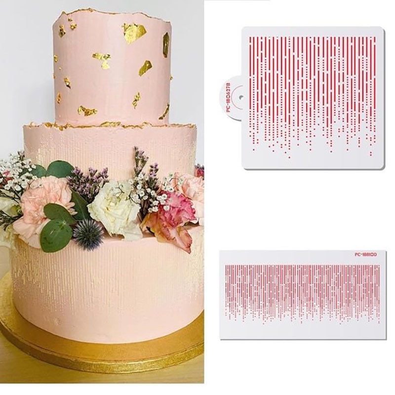 Cake Stencil Dotted Line Shape Pattern Cake Decorating Plastic Lace Cake Boder