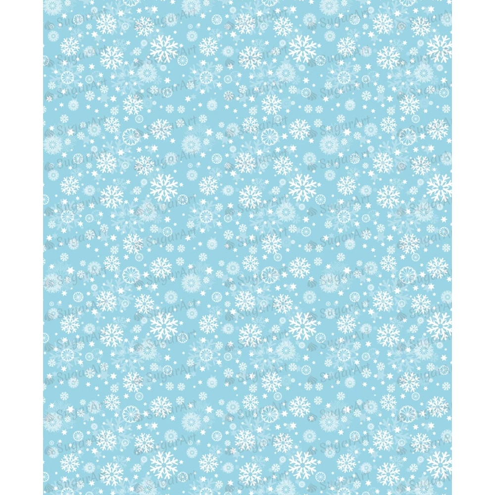 Mix Snowflake Shape Pattern Sugar Stamp Transfer Paper