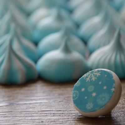 Snowflake Shape Pattern Sugar Stamp Transfer Paper