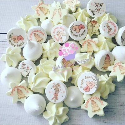 Wedding  Aniversary Just Married  Sugar Stamp Transfer Paper