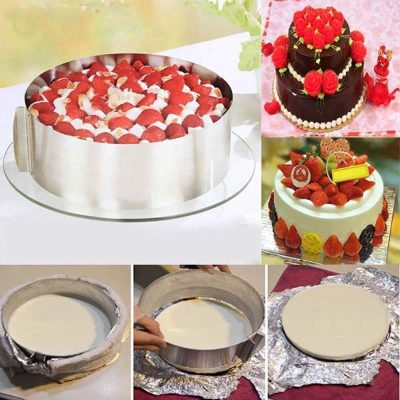 Adjustable Stainless Steel Dessert Cake Mold Circle