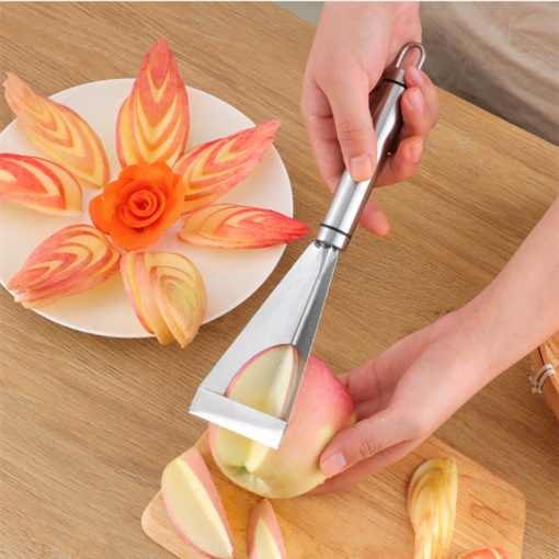 640283 Stainless Steel Triangle Fruit Carving Knife