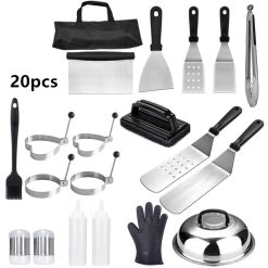 Barbecue Tools Set Professional Griddle Accessories Kit with Carry Bag