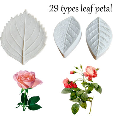 26 types Flower and Leaf Petal Silicone Mold