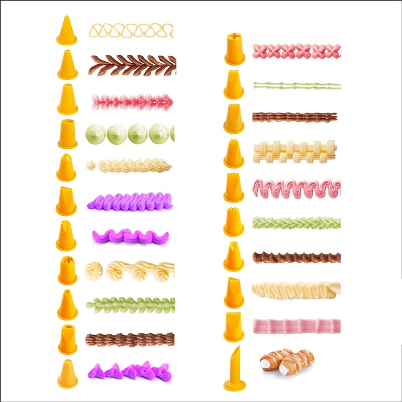 Cream Icing Piping Nozzle set