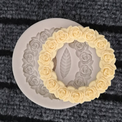 Rosette Leaves Silicone Mold