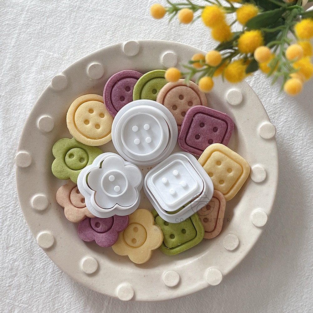 Button Shapes Biscuit Mold