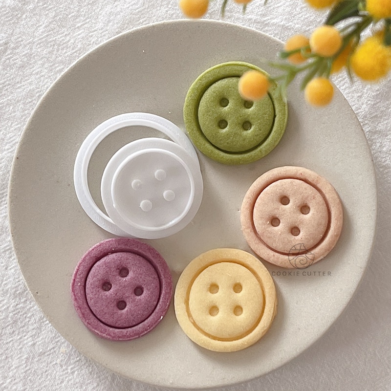 Button Shapes Biscuit Mold