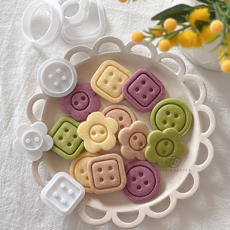 Button Shapes Biscuit Mold