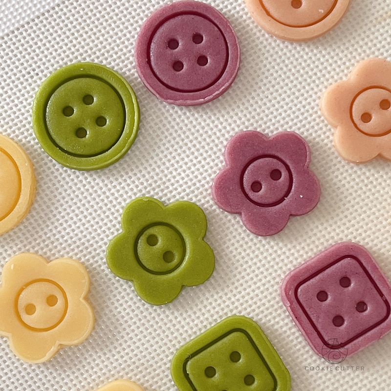 Button Shapes Biscuit Mold