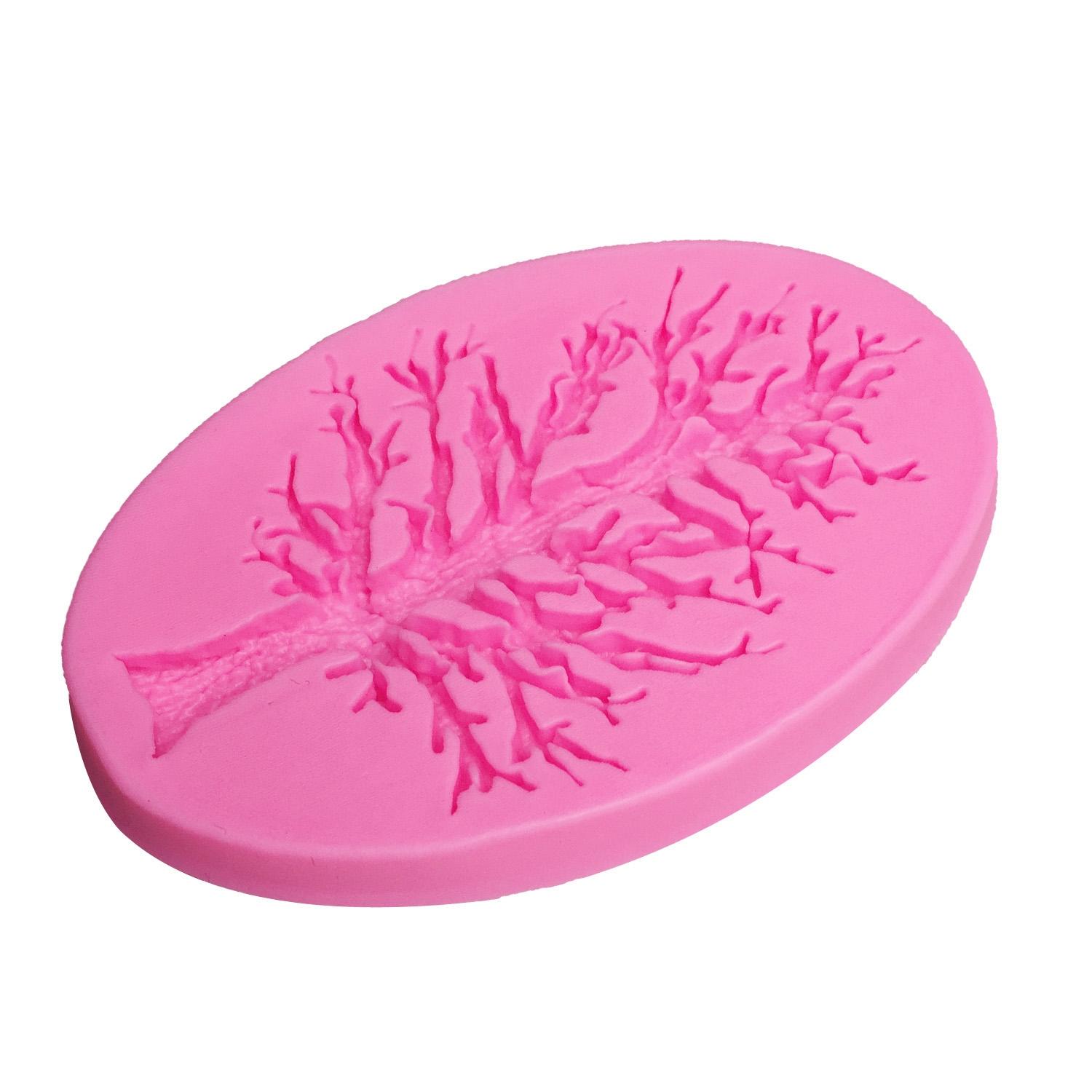 3D Tree Silicone Mold for Fondant Chocolate Sugarcraft