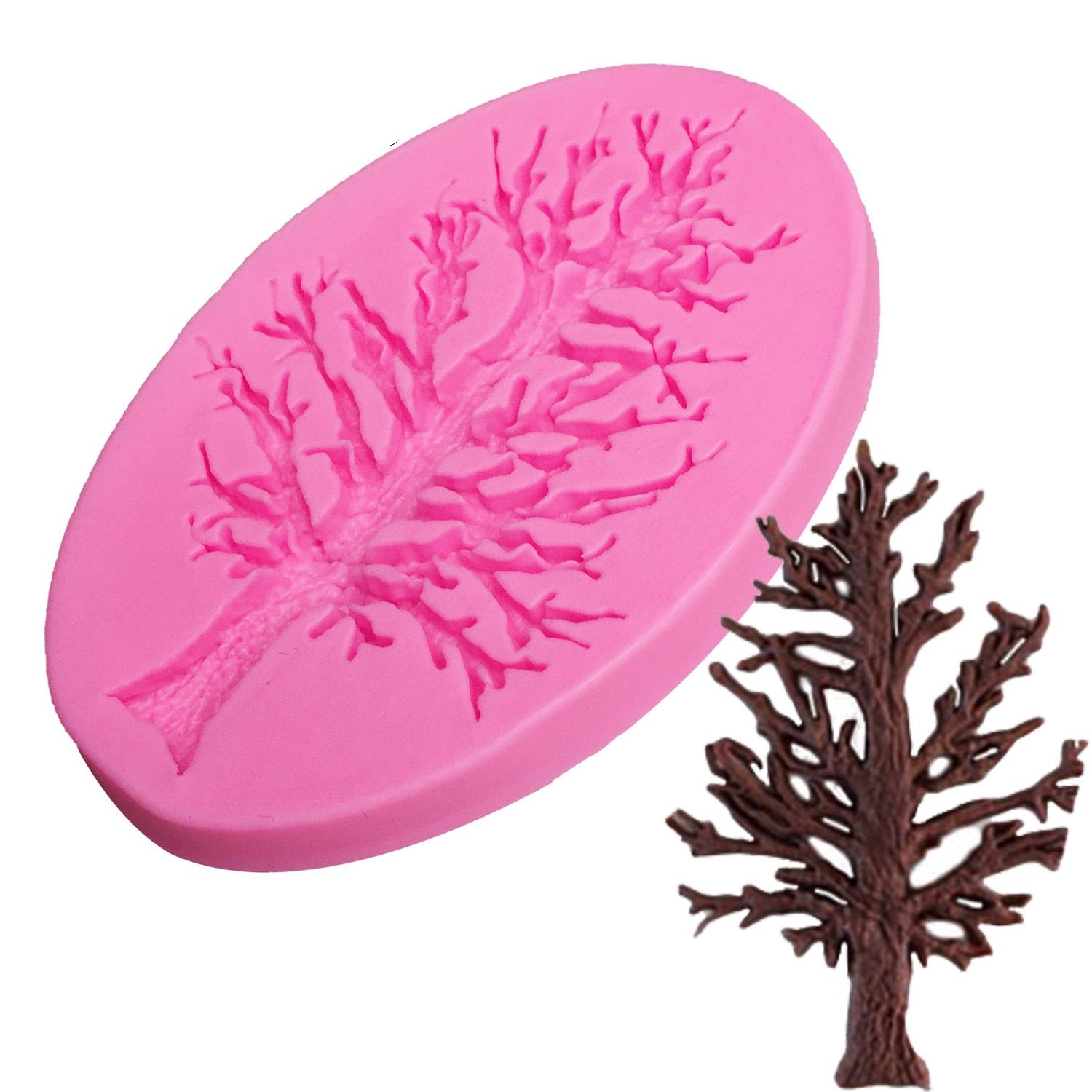 3D Tree Silicone Mold for Fondant Chocolate Sugarcraft