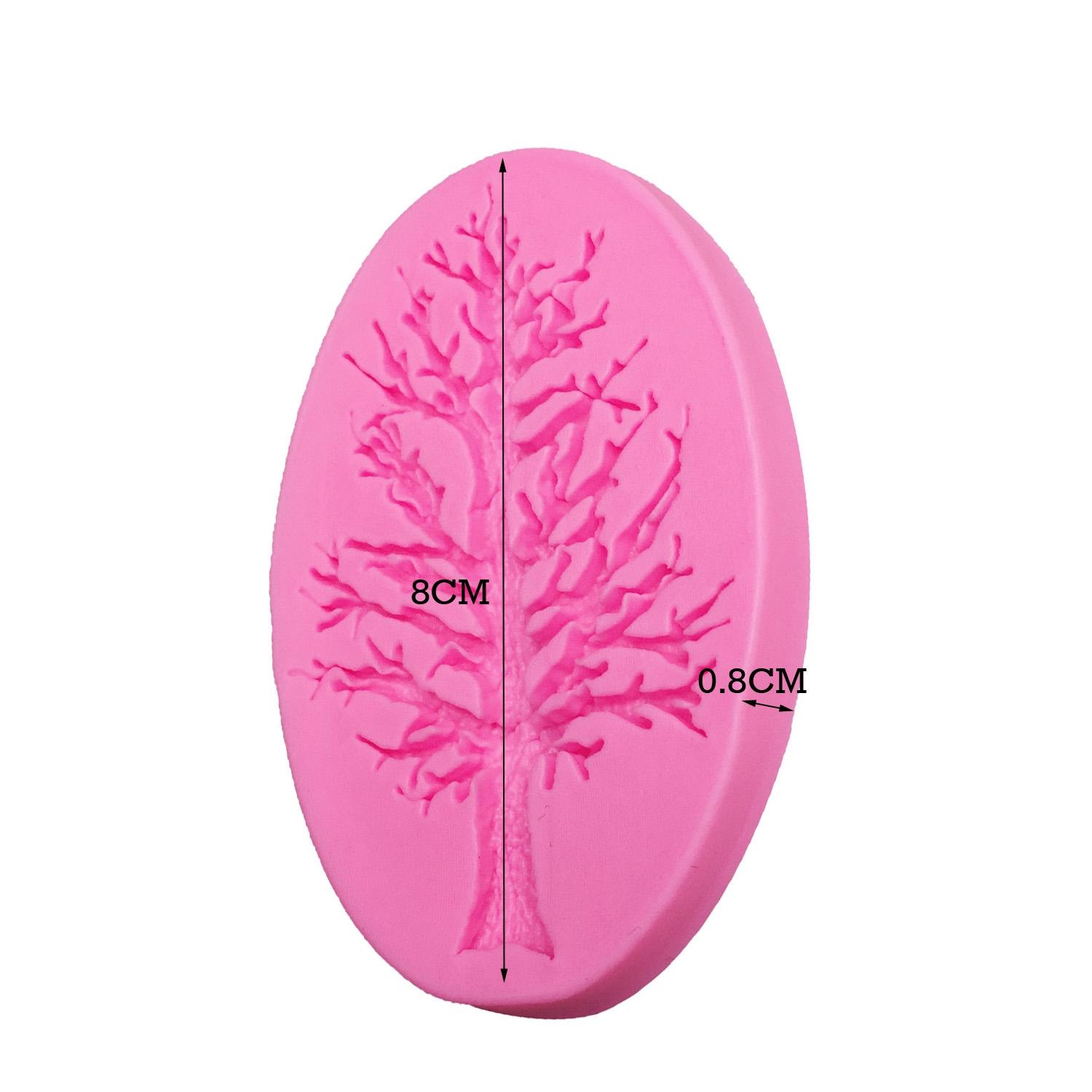 3D Tree Silicone Mold for Fondant Chocolate Sugarcraft