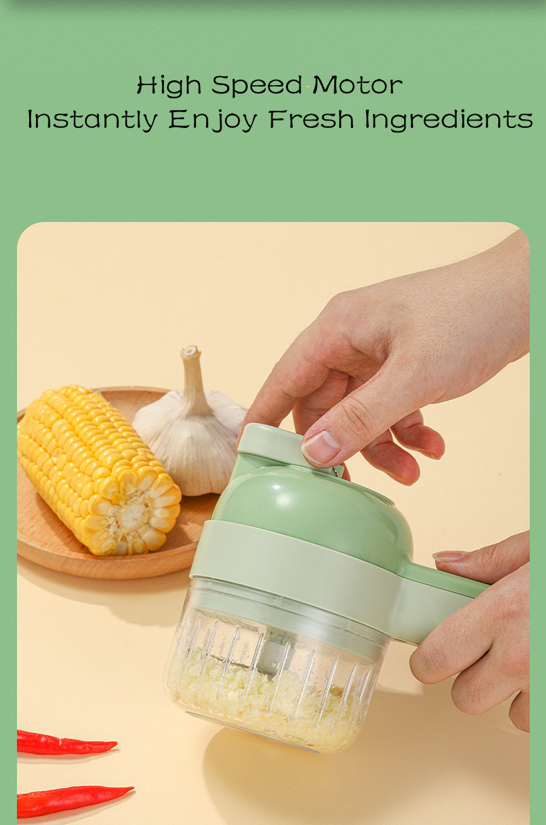 Electric Vegetable Cutter Set Handheld Wireless