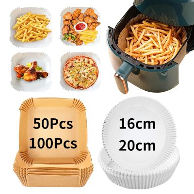 16/20cm AirFryer Oil-Proof Disposable Paper Liner