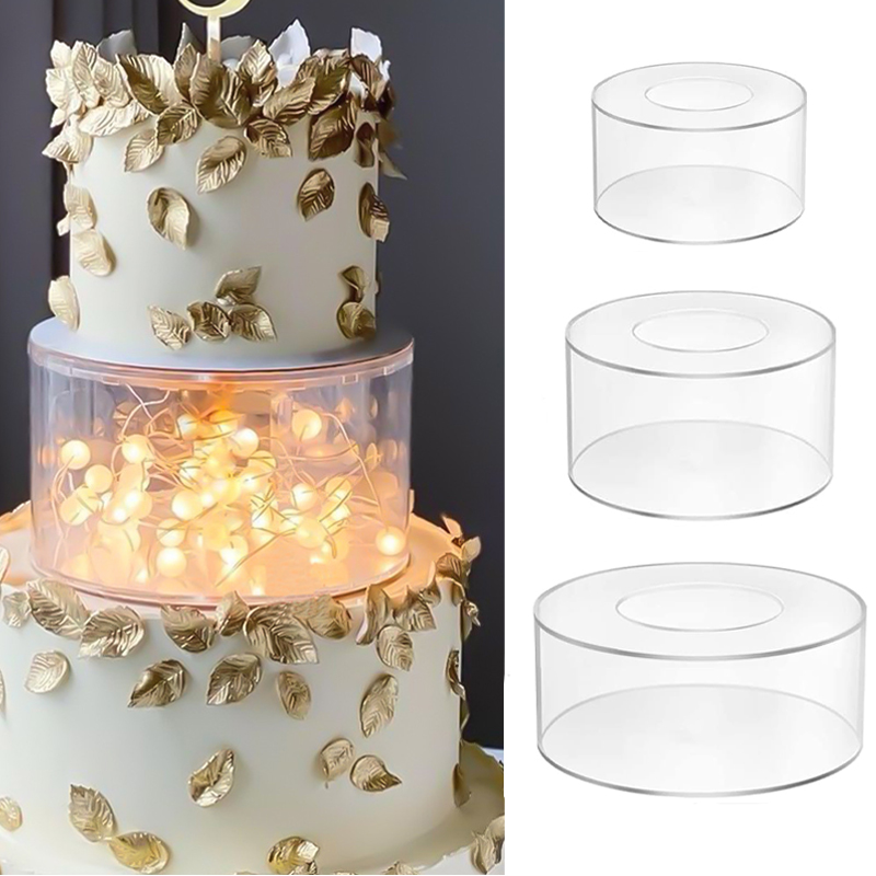 Acrylic Cake Display Board Square Round