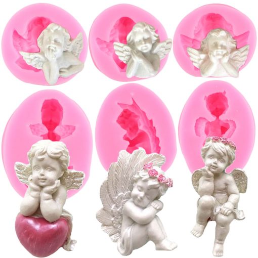 3D Cupid Angel Baby Silicone Molds