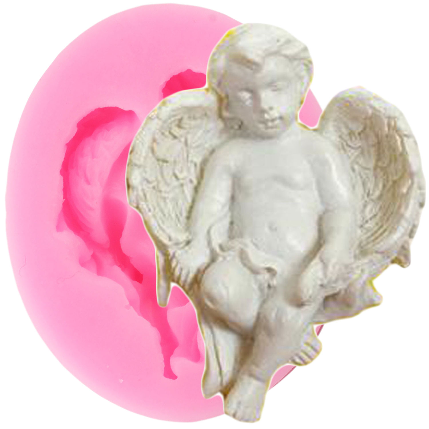 3D Cupid Angel Baby Silicone Molds