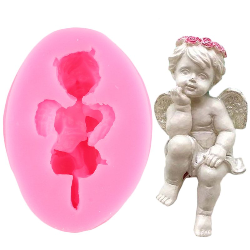 3D Cupid Angel Baby Silicone Molds