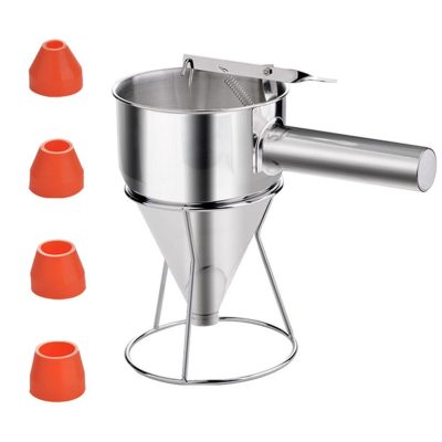Multi-caliber Batter Dispenser Stainless Steel Funnel