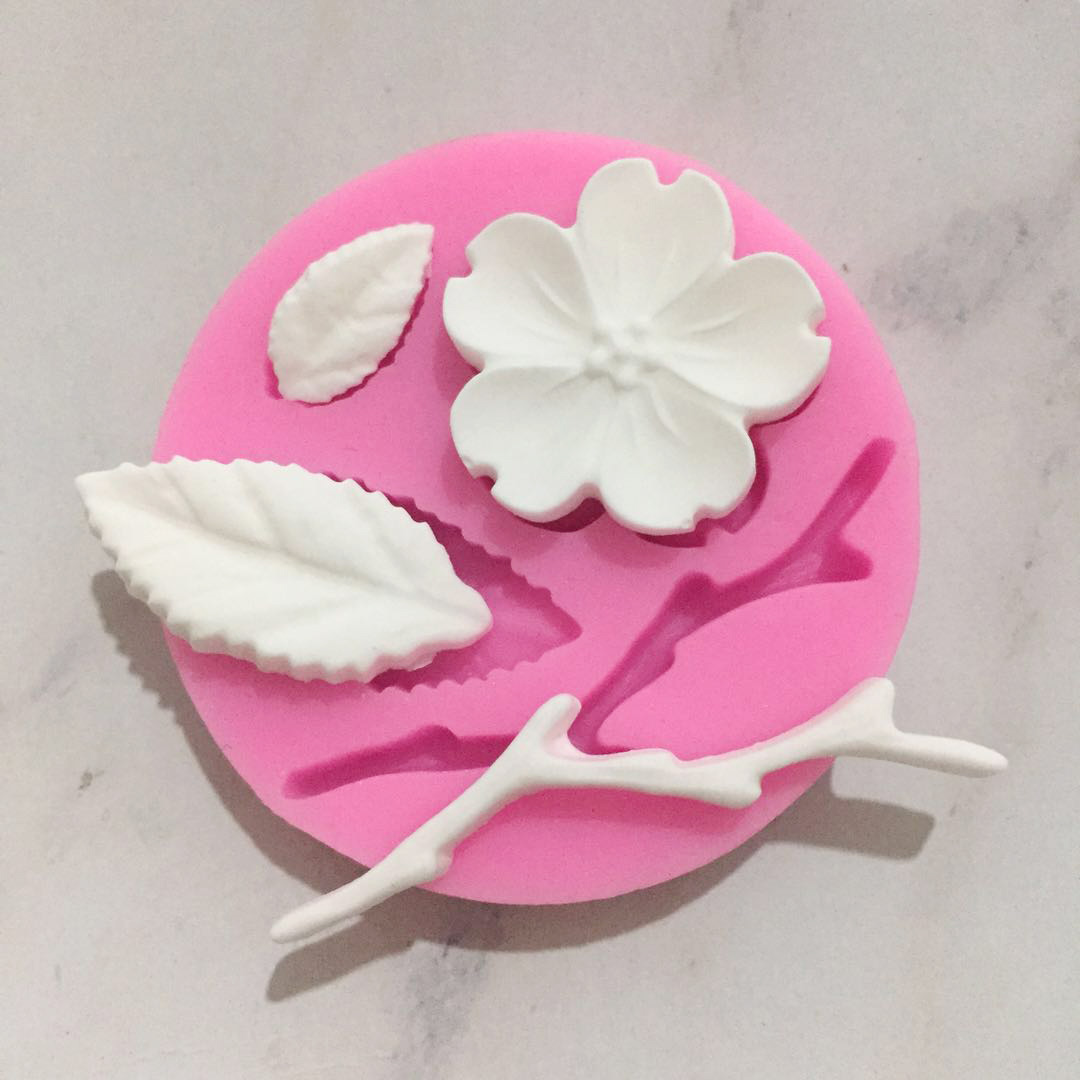 Peach Blossom Assembly Flower Silicone Mould